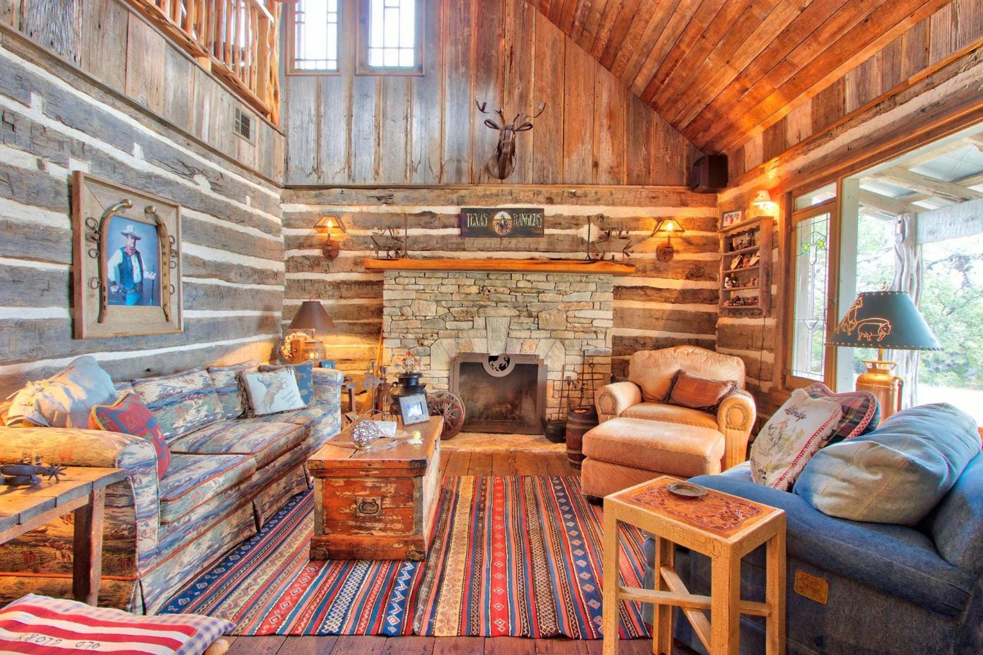 Log Cabin At Old Glory Ranch Wimberley Exterior foto